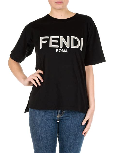 fendi logo t shirt womens|fendi logo t shirt women.